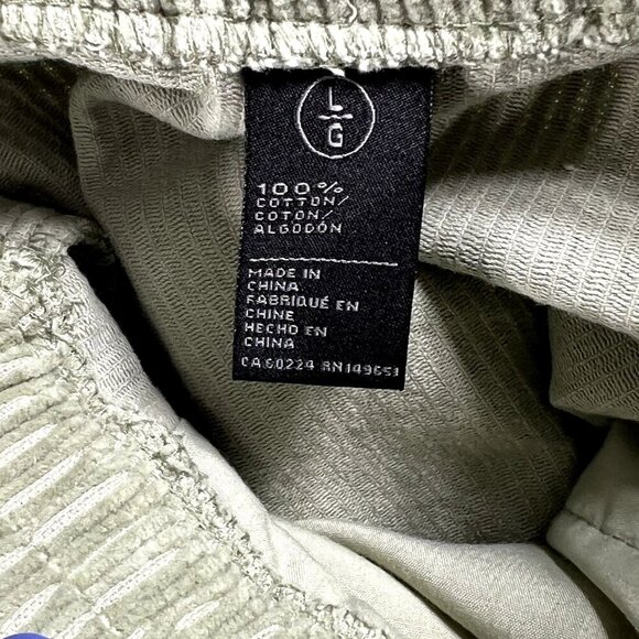 Buffalo David Bitton Mens L Sage Green Corduroy Haiden Shorts Summer Minimalist - Picture 14 of 16